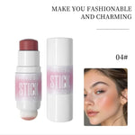 ARMOSU Cream Blush Stick - Flawless Cosmetic with Silky Hydrating Formula for Daily Dewy Natural Glow & Long-Lasting Wear, Gentle