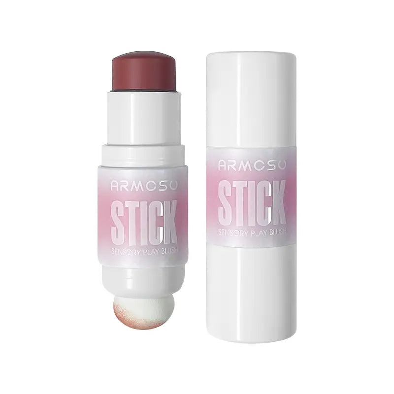 ARMOSU Cream Blush Stick - Flawless Cosmetic with Silky Hydrating Formula for Daily Dewy Natural Glow & Long-Lasting Wear, Gentle