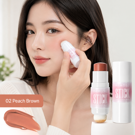 Dew Flush cream blush stick with blending sponge