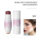 ARMOSU Cream Blush Stick - Flawless Cosmetic with Silky Hydrating Formula for Daily Dewy Natural Glow & Long-Lasting Wear, Gentle