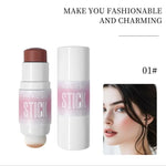 ARMOSU Cream Blush Stick - Flawless Cosmetic with Silky Hydrating Formula for Daily Dewy Natural Glow & Long-Lasting Wear, Gentle